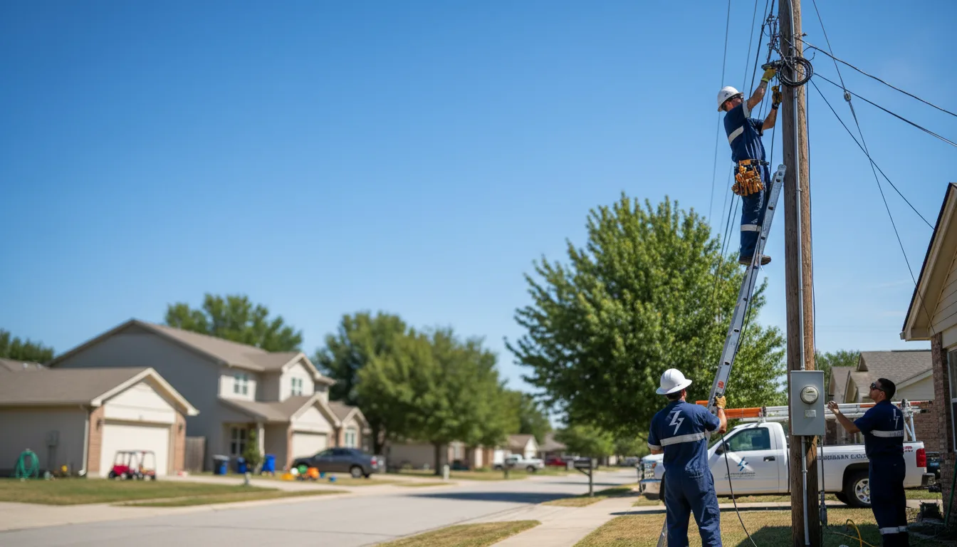 Residential electrician providing installation services in Gay, GA